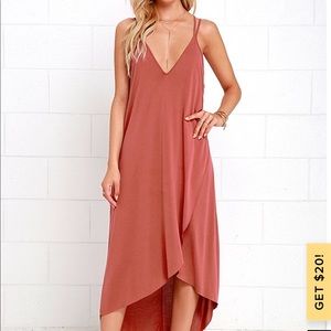 Lulus Mood and Melody high low dress